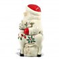 Lenox Holiday Santa & Deer Covered Candy Dish 6.5 Inch
