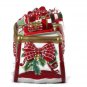 Charter Club Grand Buffet Tartan Plaid Holiday Sleigh Cookie Jar Storage