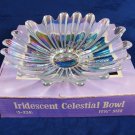 Vintage Federal Glassware Iridescent Celestial Bowl Dish Giftware 11.5"
