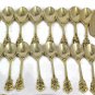 F.B. Rogers 40 Pcs Flatware Stainless Steel Gold Tone Rose W/ Wooden Case