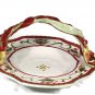 Fitz and Floyd Woodland Holiday Basket Handled Candy Dish