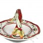 Fitz and Floyd Woodland Holiday Basket Handled Candy Dish