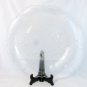 Mikasa Round Serving Hostess Dish Platter Glass Frosted Santa Sleigh Retired