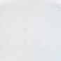 Mikasa Round Serving Hostess Dish Platter Glass Frosted Santa Sleigh Retired