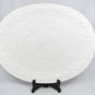 Kitchen Worthy White Turkey Embossed Oval Serving Platter Large