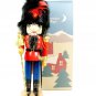 Nutcracker Village Christmas Wooden Toy Soldier Fur Hat 12"