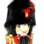 Nutcracker Village Christmas Wooden Toy Soldier Fur Hat 12"