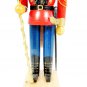 Nutcracker Village Christmas Wooden Toy Soldier Fur Hat 12"