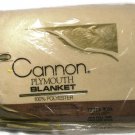 Cannon Plymouth Brown Blanket 100% Polyester Full & Twin Size Beds 72in x 90in