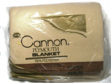 Cannon Plymouth Brown Blanket 100% Polyester Full & Twin Size Beds 72in x 90in