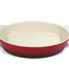 World Market Red Oval Baking Dish Bakeware w/ Handles Ceramic 12 5/8"