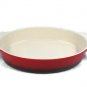 World Market Red Oval Baking Dish Bakeware w/ Handles Ceramic 12 5/8"