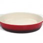 World Market Red Oval Baking Dish Bakeware w/ Handles Ceramic 12 5/8"