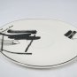 Sango Larry Laslo Black & White Cup and Saucer Set Calligraphy