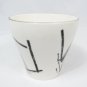 Sango Larry Laslo Black & White Cup and Saucer Set Calligraphy