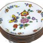 Estee Lauder Set of 6 Salad Bread Plates Butterfly Floral Chinoiserie Porcelain