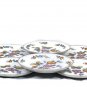Estee Lauder Set of 6 Salad Bread Plates Butterfly Floral Chinoiserie Porcelain
