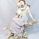 Figurine Statue 10.5 Mother & Baby Sitting On a Tree Branch & Basket of Flowers Figurine Statue 10.5 Mother & Baby Sitting On a Tree Branch & Basket of Flowers