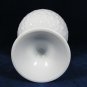 Indiana Glass Candy Compote Fruit Dish Bowl/Planter Quilted Diamond White 9"Tall