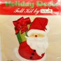 Holiday Decor Felt Kit by Titan 1977 Christmas Santa Door Greeter