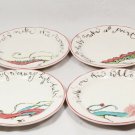 Rosanna The Art of Wearing High Heels Set of 4 Salad Dessert Plates 7.5"