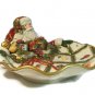 Fitz & Floyd Renaissance Classics Holiday Santa Canape Candy Dish Tray Large