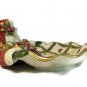 Fitz & Floyd Renaissance Classics Holiday Santa Canape Candy Dish Tray Large