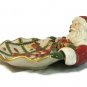Fitz & Floyd Renaissance Classics Holiday Santa Canape Candy Dish Tray Large
