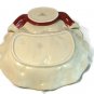 Fitz & Floyd Renaissance Classics Holiday Santa Canape Candy Dish Tray Large