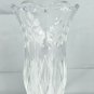 Studio Nova Fernwood Crystal Heavy Glass Vase Scalloped Rim 10.5"