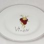 Pottery Barn Reindeer Cocktail Plates Set of 4 Dasher Dancer Prancer Vixen