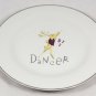 Pottery Barn Reindeer Cocktail Plates Set of 4 Dasher Dancer Prancer Vixen