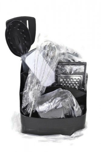 Sunbeam Black Cook's Kitchen Set 25 Piece Set Cooking Tools & Caddy