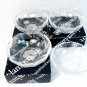 Set of 4 Val Saint Lambert Gardenia Brussels Crystal Glass Candy Dish Bowl 6"