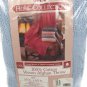 Owen Home Collection Blue Woven Afghan 100% Cotton Throw 50 x 60