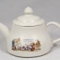 McCoy USA White Warmth and Affection Teapot & The Happiest Time 12 Oz Creamer