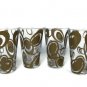 Le Gocce Cerve Mid Century Set of 4 Tumblers Highball Glasses Pop Art Barware