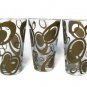 Le Gocce Cerve Mid Century Set of 4 Tumblers Highball Glasses Pop Art Barware