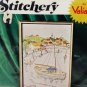 Valiant Crafts Fishing Village Crewel Stitchery Kit 7602