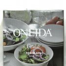 Oneida Grato Porcelain 5 Piece Set 1 Serving Bowl 4 Soup/Cereal Bowls