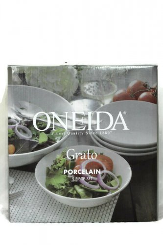 Oneida Grato Porcelain 5 Piece Set 1 Serving Bowl 4 Soup/Cereal Bowls