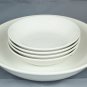 Oneida Grato Porcelain 5 Piece Set 1 Serving Bowl 4 Soup/Cereal Bowls