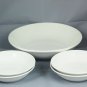 Oneida Grato Porcelain 5 Piece Set 1 Serving Bowl 4 Soup/Cereal Bowls