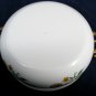 Enamel Ware Cookware Dish Pot Brass Handles Floral Covered Casserole 10 3/8"