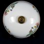 Enamel Ware Cookware Dish Pot Brass Handles Floral Covered Casserole 10 3/8"