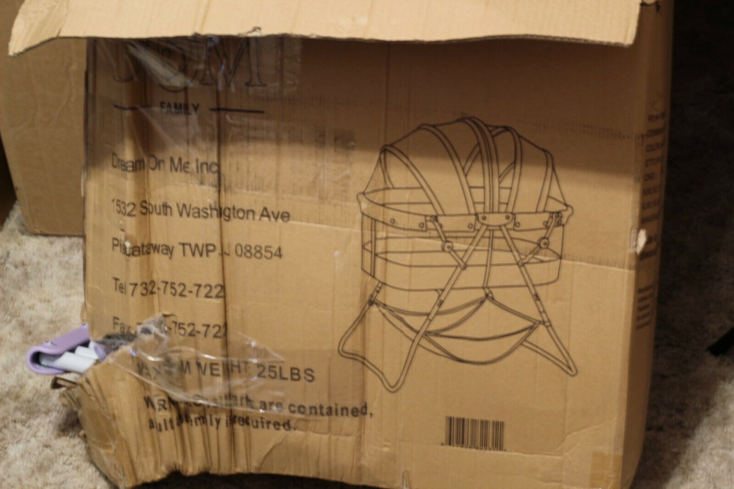 Dream On Me Karley Baby Purple Periwinkle