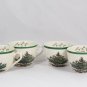 Lot of 4 Spode England Christmas Tree Porcelain Teacups 8 Oz
