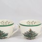 Lot of 4 Spode England Christmas Tree Porcelain Teacups 8 Oz