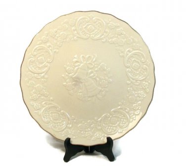 Lenox Vintage Wedding Promises Marriage Platter Round Ivory Bone China 12" USA