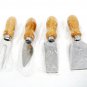 Natural Home Stainless Bamboo & Recycled Steel Magnetic Cheese Board w/ Tools